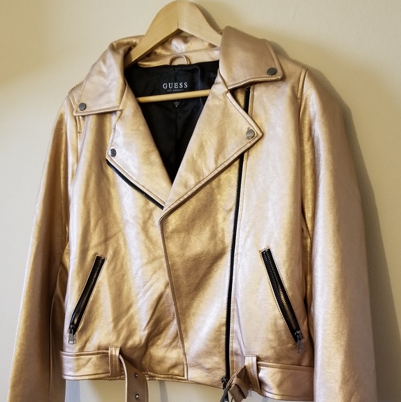 Fall Jacket, Faux Leather in Size Medium - Picture 4 of 7